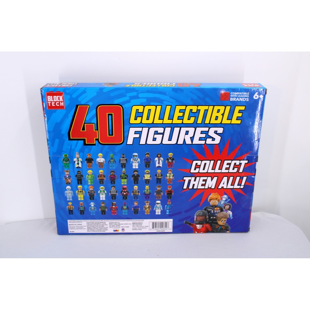 Block Tech 40 Collectible Figures Set Building Block Compatible Minifigures New - Picture 2 of 3